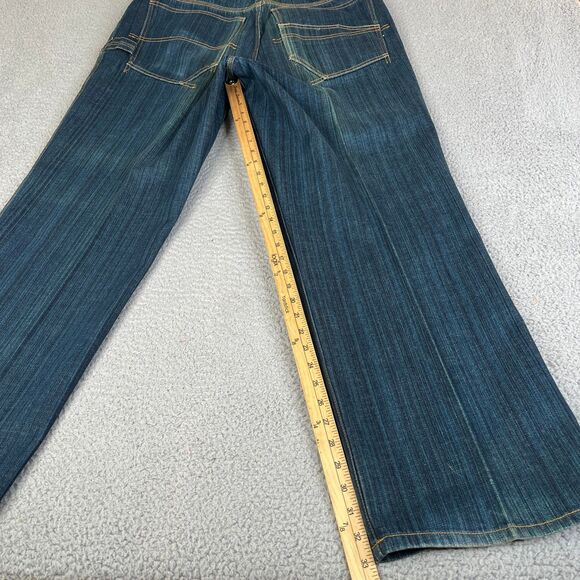Sean John Jeans Men 34x33  Blue Denim Carpenter Utility Straight Leg Streetwear - Picture 10 of 12